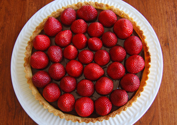 Chocolate Ganache Tart with Fresh Strawberries; or How to Make Sweet Tart Dough — Former Chef